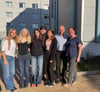 Hauptkoordinatorin Katja Frentzel (r.)  mit deutschen und ungarischen Schülerinnen sowie Begleitlehrern