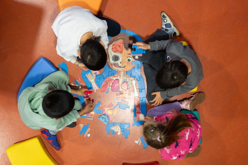 Das Puzzle „Mein Körper“ ist Teil der Materialien, die im Rahmen einer Studie entwickelt wurden.