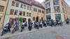 Die Biker haben auf ihrer Bildungstour das Museum Luthers Sterbehaus in Eisleben besucht.