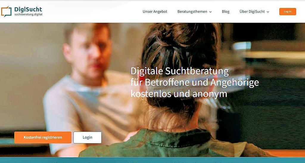 Auf der Webseite von „DigiSucht“ können sich Suchtkranke anonym und kostenlos anmelden und beraten lassen. Es können auch Termine für eine Beraung von Angesicht zu Angesicht vereinbart werden - auch im Salzlandkreis.