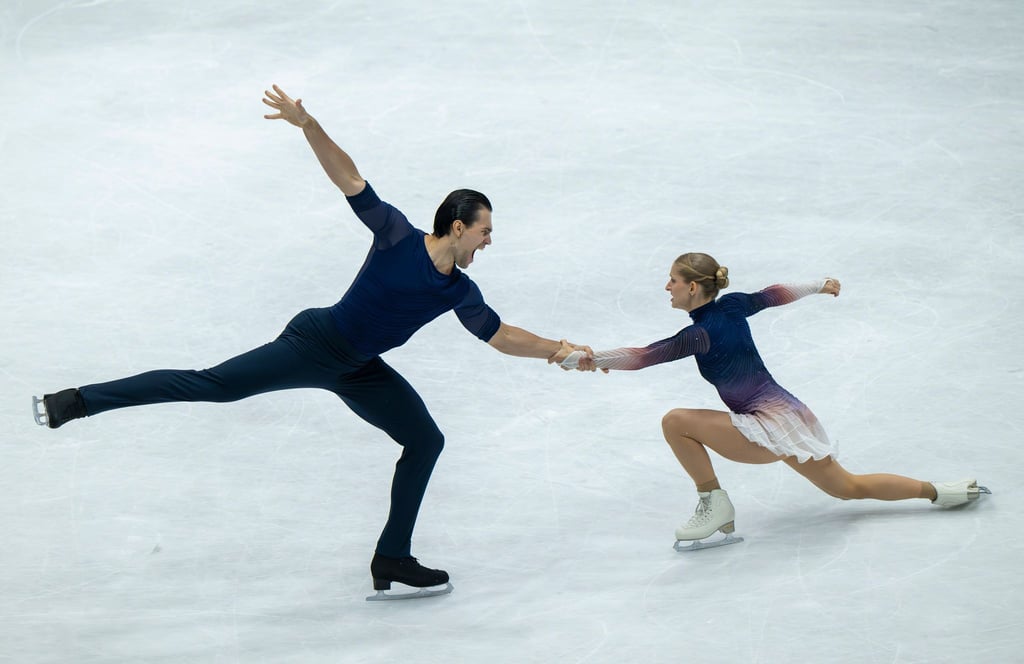 Minerva Hase (r) und Nikita Volodin feierten einen Traum-Einstand in die Olympia-Saison.