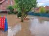In Anderbeck stand unter anderem das Außengelände der Kita nach dem Starkregen im April komplett unter Wasser.