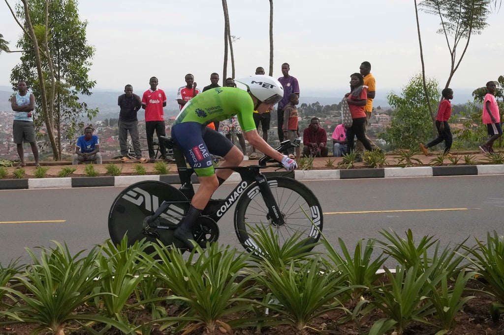 Der Superstar in Ruanda: Tadej Pogacar.