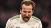 Harry Kane bejubelt sein 99. Pflichtspiel-Tor für den FC Bayern.