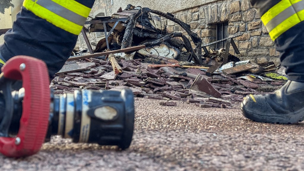 Trümmer nach Bauhofbrand Lützen
