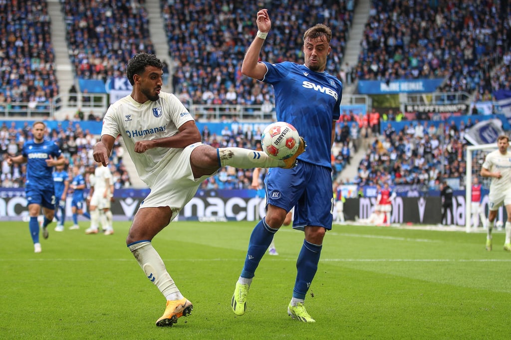 Der 1. FC Magdeburg verliert gegen den Karlsruher SC: viel Einsatz, kein Ertrag.