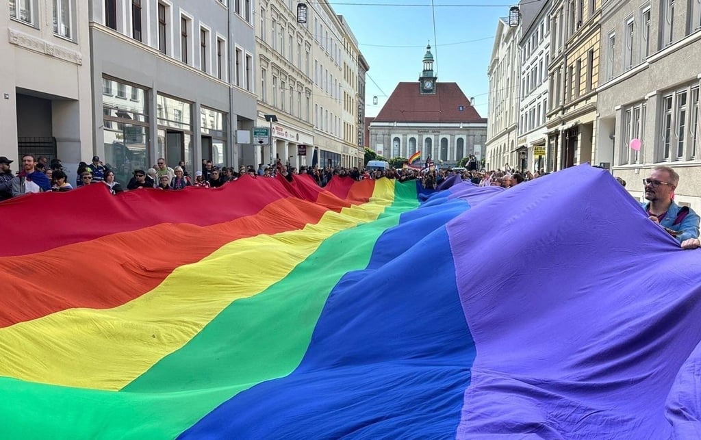 Mehrere hundert Menschen kamen zum CSD in der Grenzstadt.