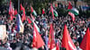 Tausende haben sich in Berlin für eine Demonstration gegen den Gazakrieg versammelt.