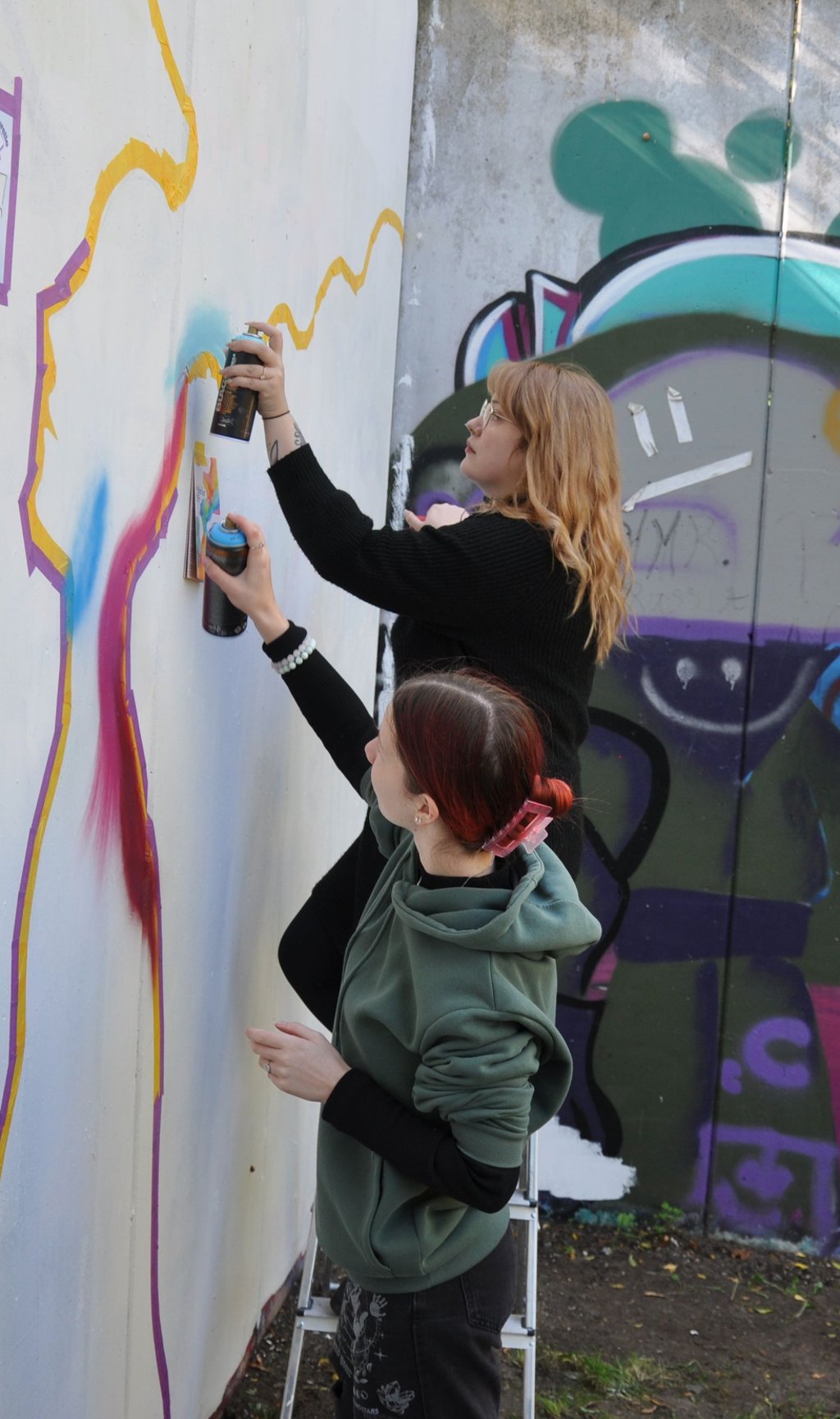 In der Regie des Jugendhauses „Thomas Morus“ entstand ein neues Grafitti am Skaterpark.