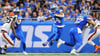 Kommt nach vier Spielen schon auf sechs Touchdowns: Amon-Ra St. Brown (Mitte).