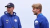 Timo Werner (r.) und sein Trainer Ole Werner.