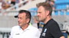 Halten die Verantwortlichen des 1. FC Magdeburg um Sportchef Otmar Schork auch nach der Partie gegen Elversberg an Trainer Markus Fiedler fest? Das scheint unklar.