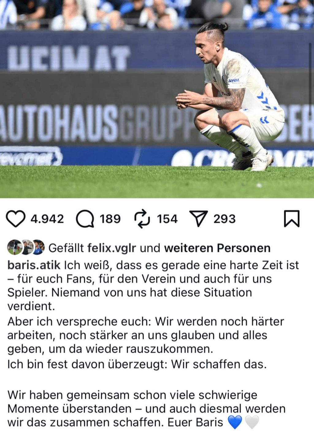 Atiks Appell auf Instagram.