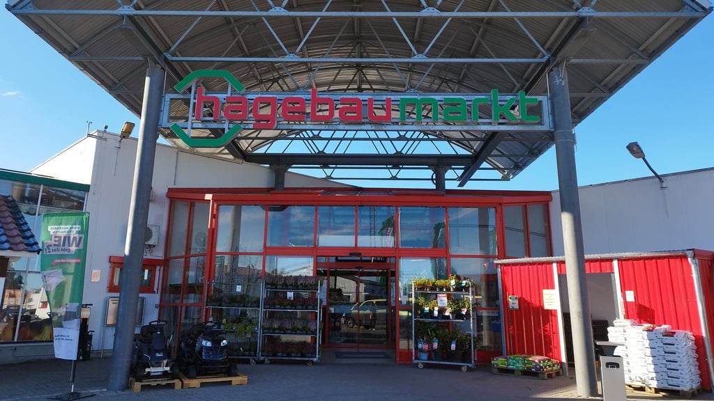 Eingangsbereich bei Hagebau in Salzwedel.