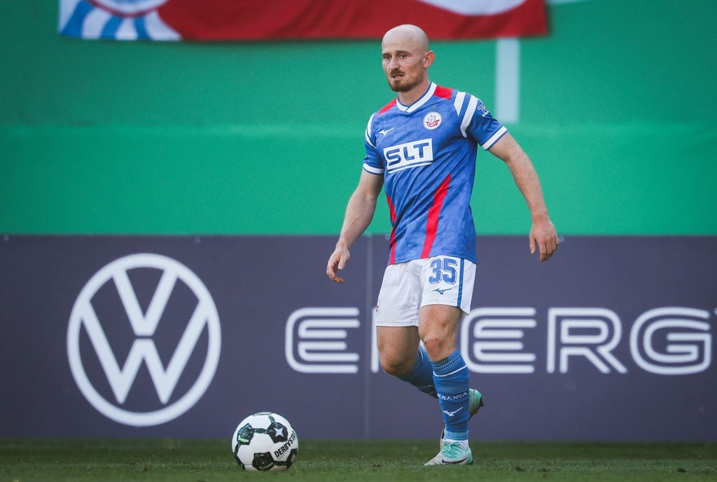 Wiedersehen mit seinem Ex-Club: Rostocks Neuzugang Maximilian Krauß.