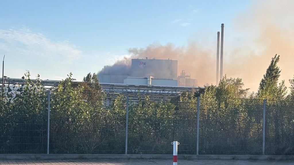 Auf dem Gelände der Müllverbrennungsanlage der MVV Umwelt Asset in Leuna hat es gebrannt.