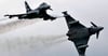 Drei Eurofighter flogen im Tiefflug über Bernburg. 
