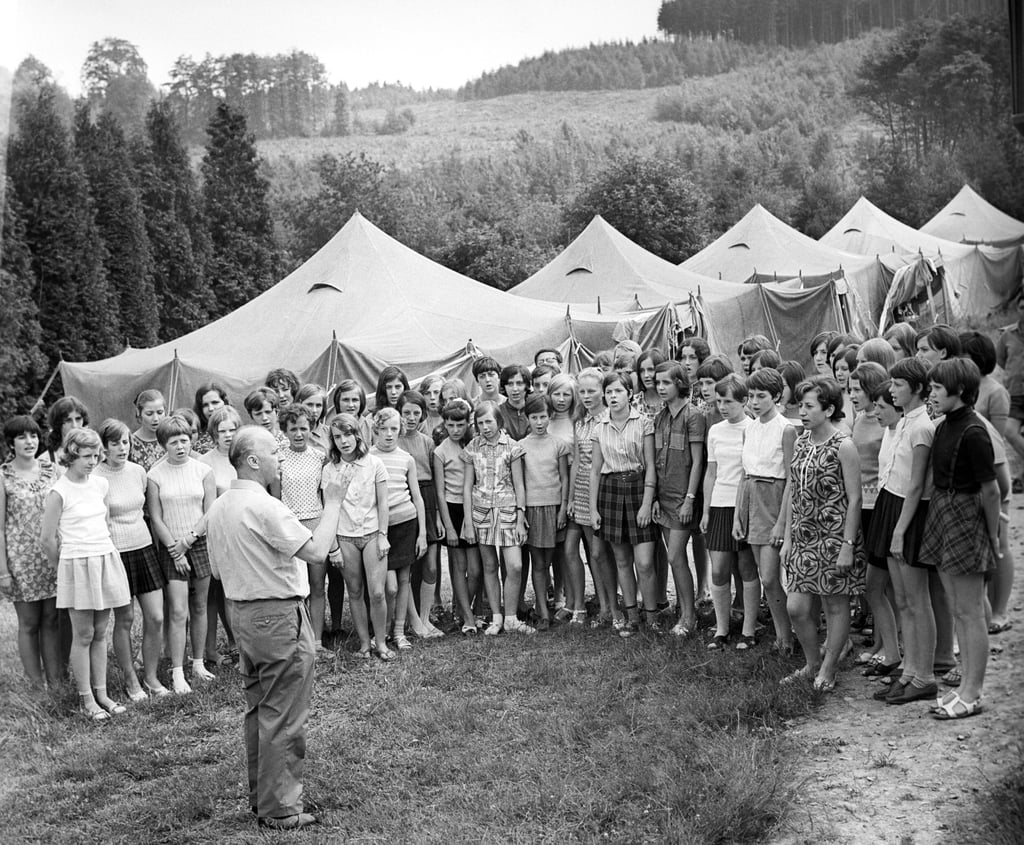 Ferienlager wie hier 1971 in Einsiedel bei Karl-Marx-Stadt waren zu DDR-Zeiten sehr beliebt.