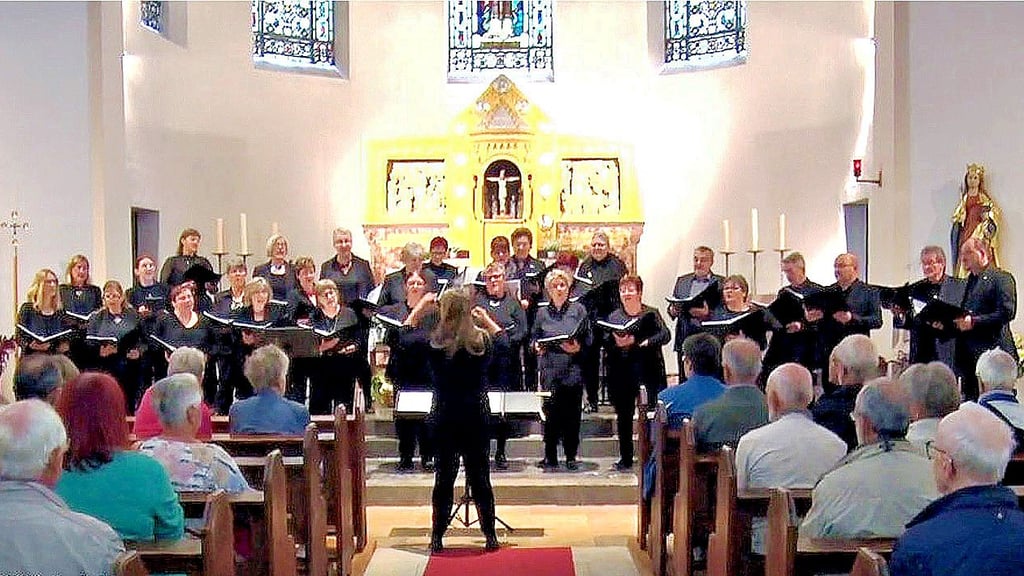 Der Regionalchor Eisleben beim Konzert vor einem Jahr in Helbra.
