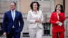 Schneider trat gemeinsam mit Wirtschaftsministerin Reiche und Forschungsministerin Dorothee Bär vor die Presse.