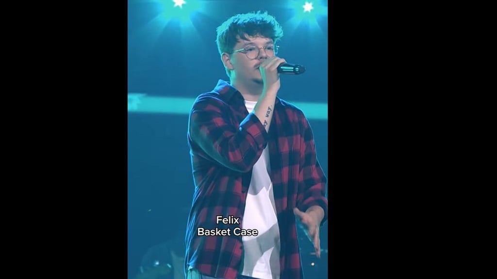 Felix Hellwig aus Magdeburg trat bei "The Voice of Germany" mit dem Song "Basket Case" auf.