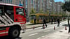 Im Breiten Weg in Magdeburg sind am Doemstag (30. September 2025) eine Straßenbahn und ein Fußgänger zusammengestoßen.