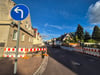 An der östlichen Johann-Mühlpfort-Strße ist Schluss, dahinter kann die Holzstraße nicht befahren werden.