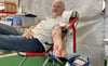 Karl-Heinz Wittich aus Bernburg spendete nun zum 222. Mal Blut. 