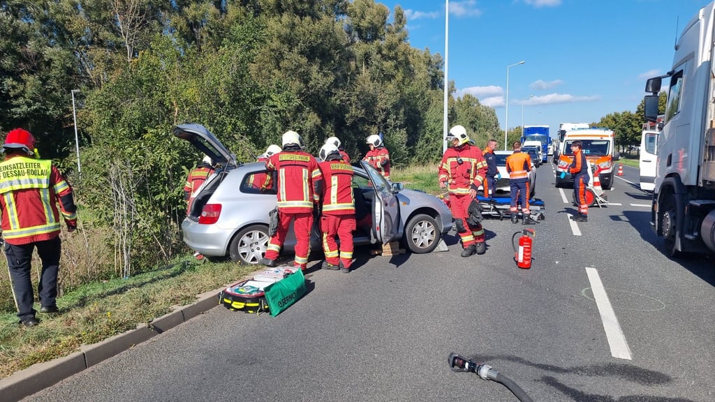 Die Unfallstelle an der Ecke Mannheimer Straße und Handwerkerstraße in Dessau.