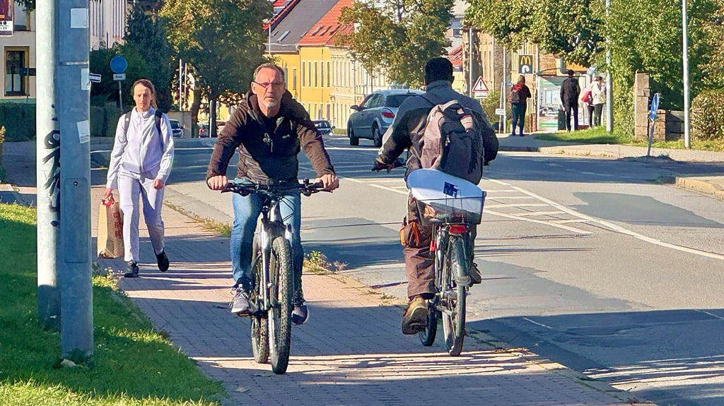 In der Halleschen Straße lässt sich nicht gut Radfahren.