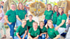 Die Landfrauen der Region mit ihrer Erntekrone.