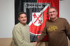 Martin Pastuschek (l.), hier mit dem Sportlichen Leiter Jan Walter, ist neuer Trainer des Fußball-Landesligisten SC Naumburg.   