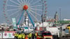 Statt feiernden Menschen nun Polizisten: Die Wiesn war gesperrt.