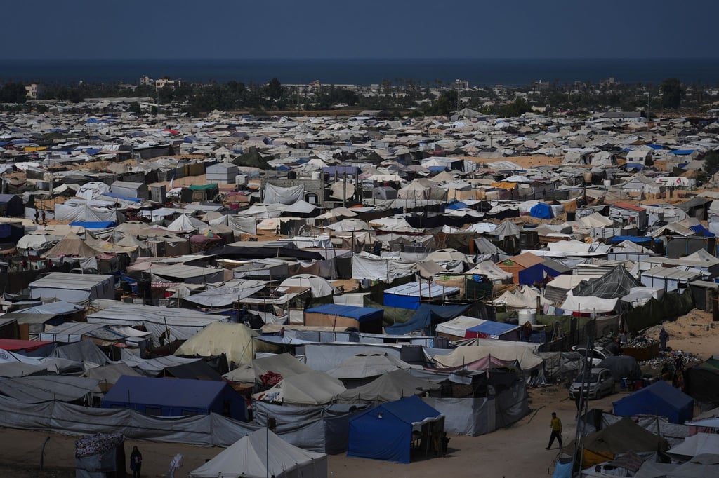 Zeltlager in der sogenannten humanitären Zone im Süden des Gazastreifens. (Archivbild)