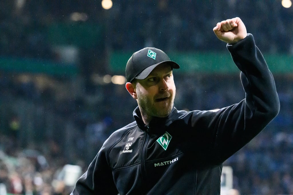 Bremens Fans waren zufrieden mit der Arbeit ihres früheren Trainers Ole Werner, der mittlerweile bei RB arbeitet