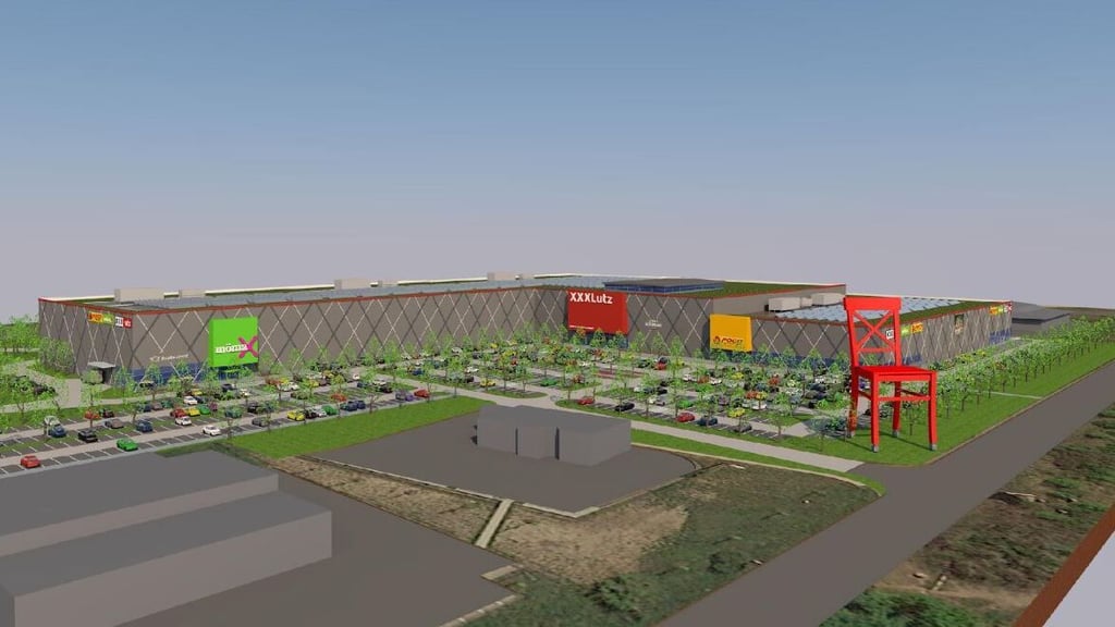 So sollte es aussehen, das neue Möbelkaufhaus an der B 6 bei Bruckdorf. Jetzt sind die Pläne Geschichte.