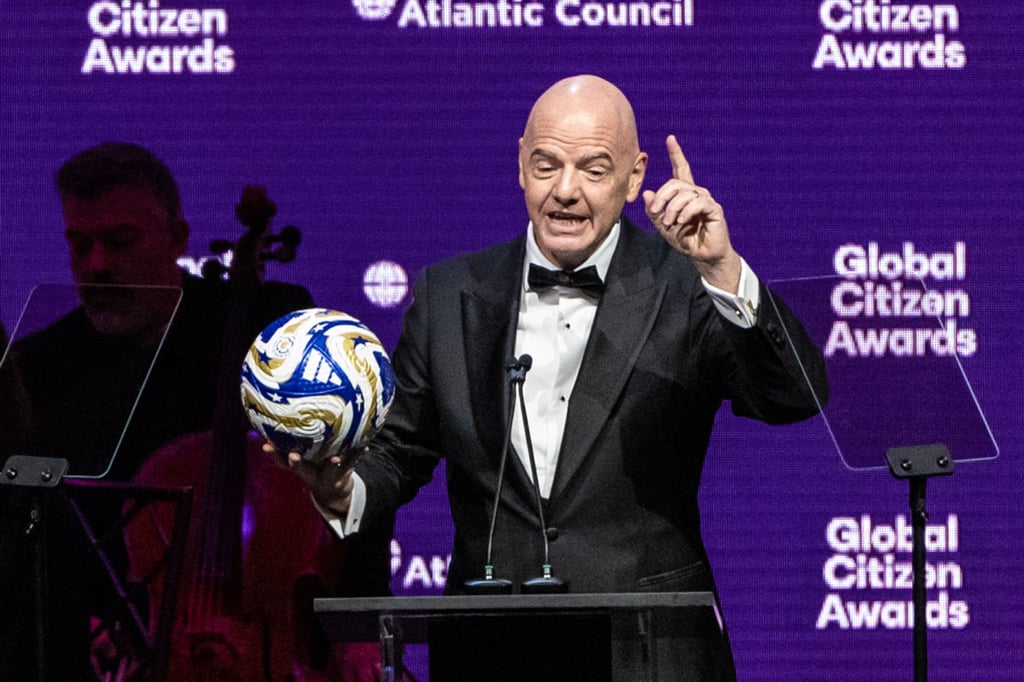Fußball-Weltverbandschef Gianni Infantino spricht auch über politische Themen.