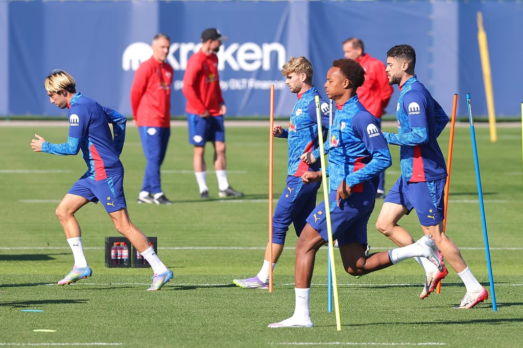 Kevin Kampl (li.) und Timo Werner (2.v.l.) fallen gegen Dortmund aus.