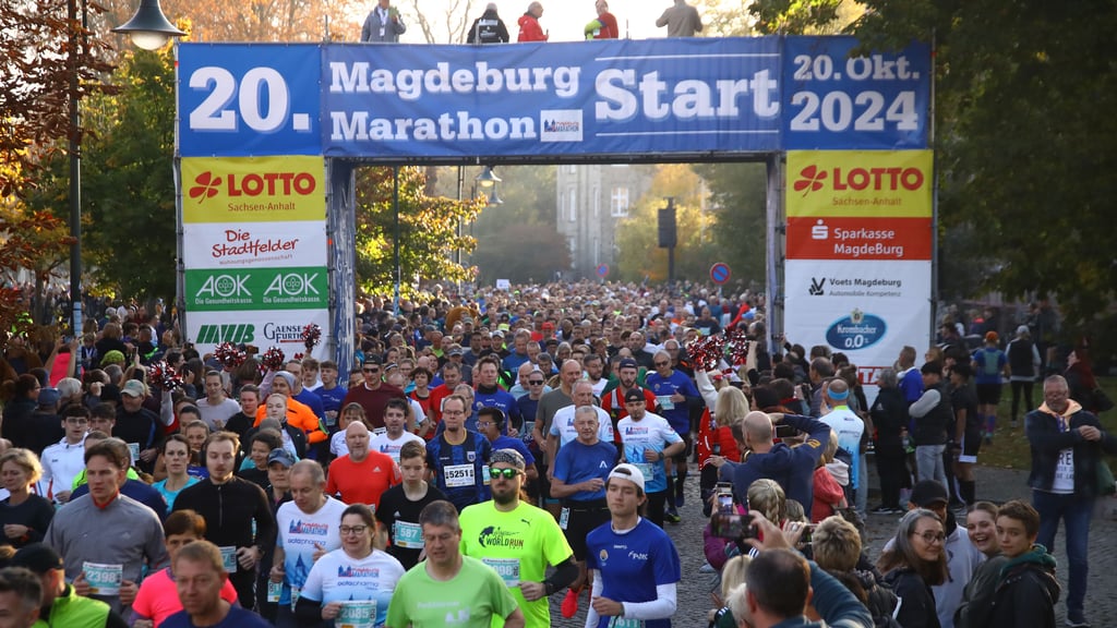 Bei der 21. Auflage des Magdeburg Marathon wird ein neuer Rekord aufgestellt - über die halbe Marathondistanz.