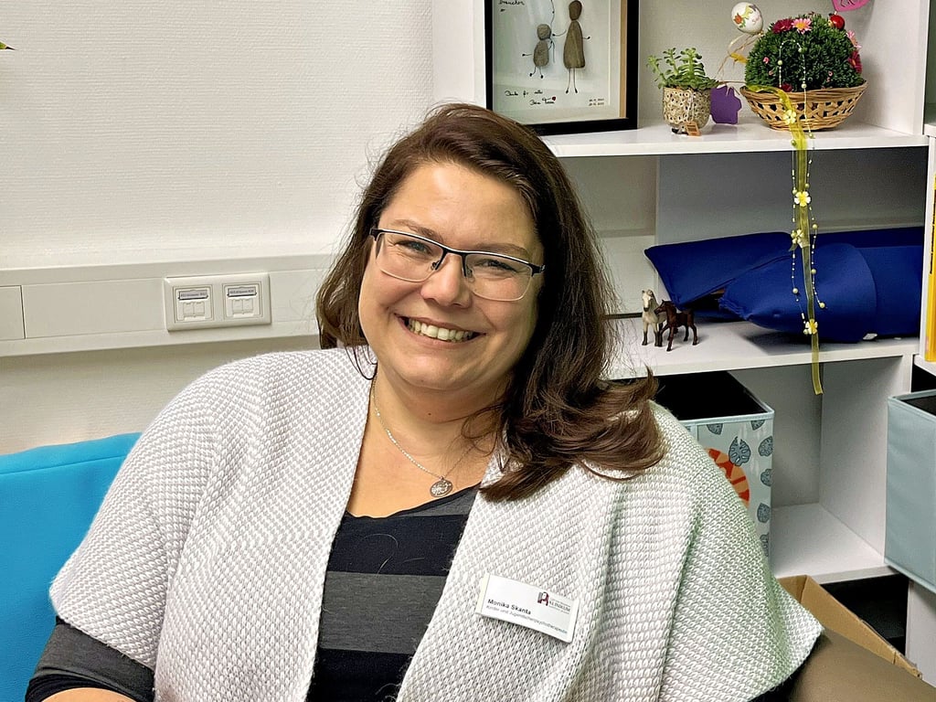 Monika Skanta führt seit September eine Praxis für Kinder- und Jugendlichenpsychotherapie am Standort Querfurt des Carl-von-Basedow-Klinikums.