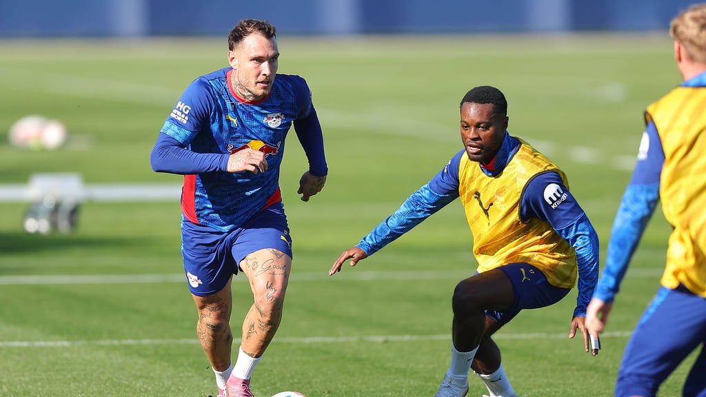 Training der Defensivstabilität: David Raum und Ridle Baku.