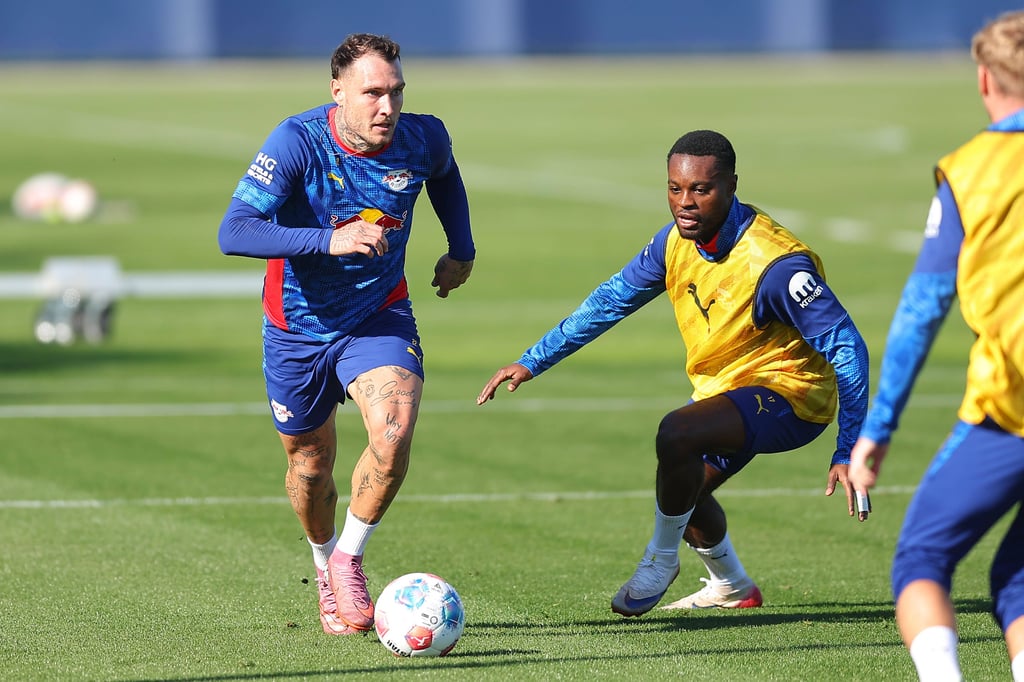 Training der Defensivstabilität: David Raum und Ridle Baku.