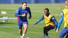 Training der Defensivstabilität: David Raum und Ridle Baku.