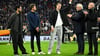 Rudi Völler (2. von rechts) kann die Diskussion um eine Rückkehr von Manuel Neuer (Mitte) verstehen.