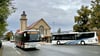 Die Busse im Schienenersatzverkehr rollten pünktlich ab 4. Oktober in Zeitz.  