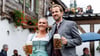 Harry Kane präsentierte sich mit seiner Frau Katie Goodland in bester Wiesn-Stimmung.
