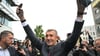 Der Vorsitzende der Oppositionsbewegung ANO, Andrej Babis, reagiert nach der Bekanntgabe des Wahlergebnisses.
