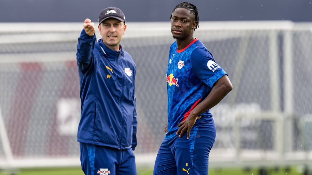 Ole Werner mit El Chadaille Bitshiabu.