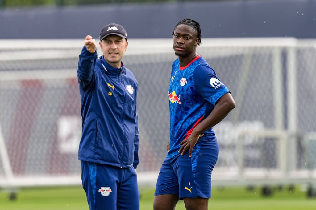 Ole Werner mit El Chadaille Bitshiabu.