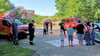 Auch die Feuerwehr war am Jugendklub dabei.